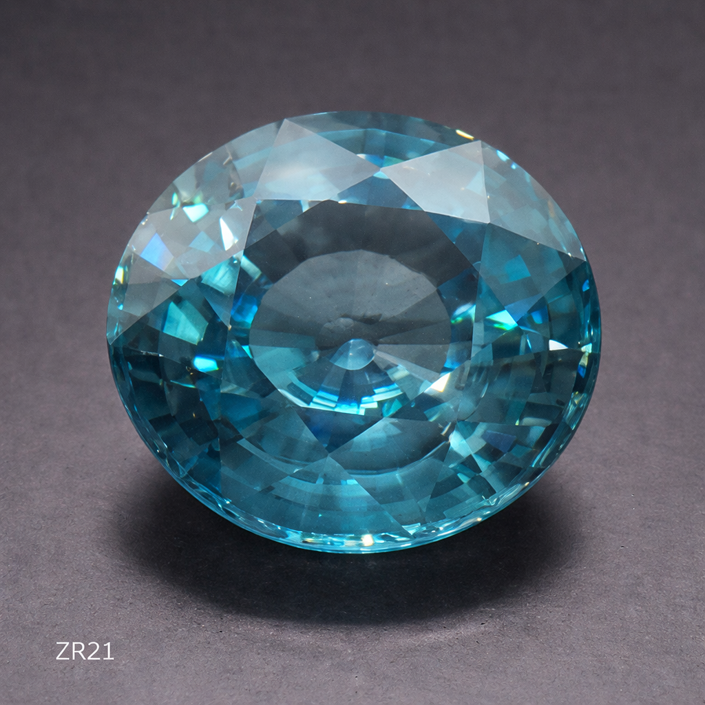 Natural Certified Blue Zircon: Ocean Sparkle 8.56cts- ZR21 (24)