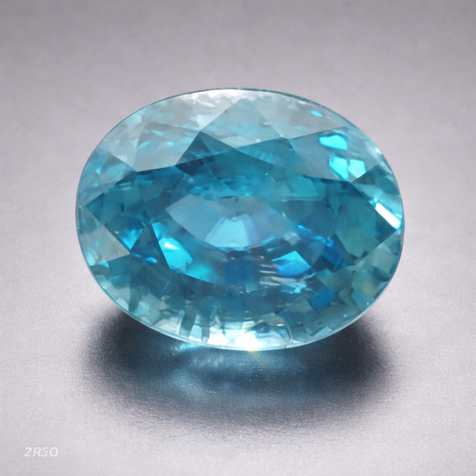 Natural Certified Blue Zircon: Aqua Gleam 3.6cts- ZR20 (24)