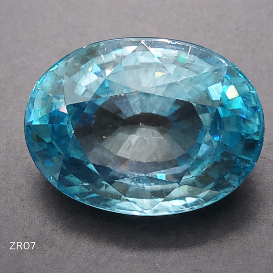 Natural Blue Zircon: Celestial Cerulean 7.05cts- ZR07 (24)