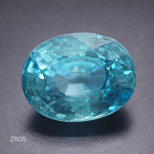 Natural Blue Zircon: Aqua Radiance 6.3cts- ZR05 (24)