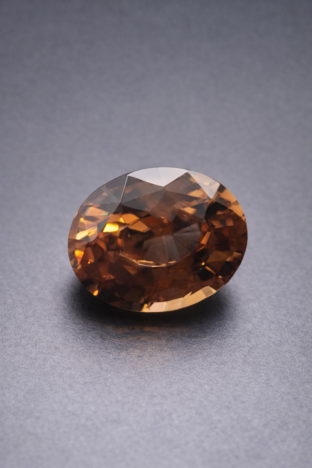 Natural Certified Zircon: Caramel Gleam 3.96cts- ZR19 (24)