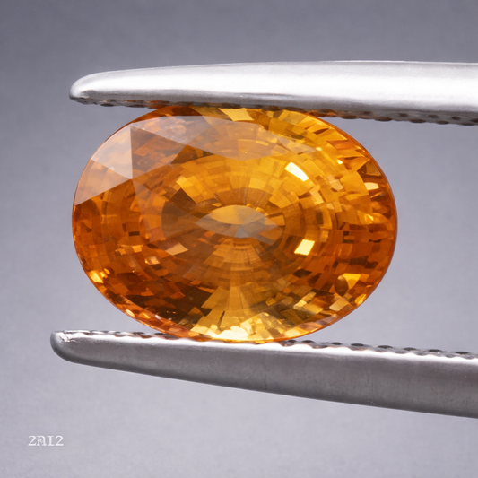 Natural Certified Yellow Zircon: Sunrise Splendor 3.34cts- ZR12 (24)