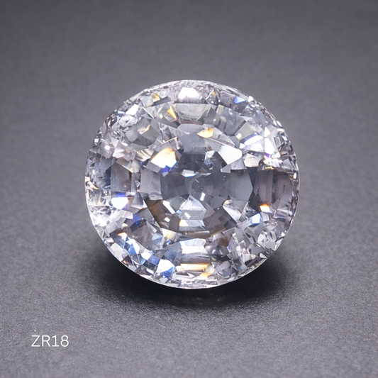 Natural Certified Colorless Zircon: Pure Radiance 4.39cts- ZR18 (24)