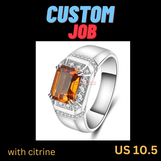 Citrine Ring US Size 8