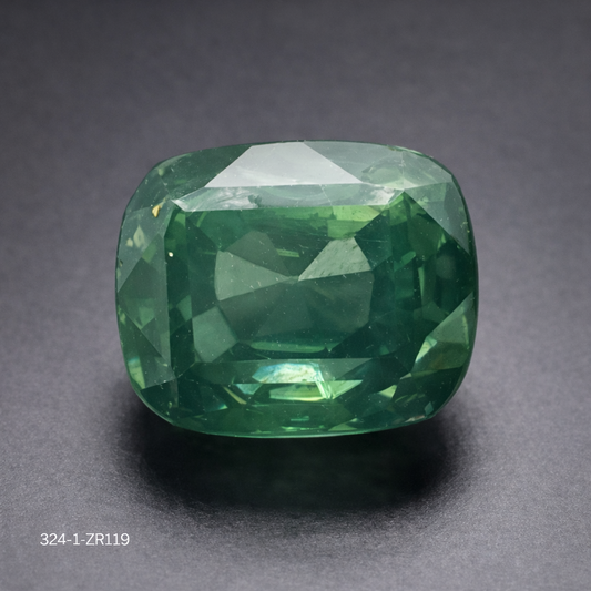 Natural Certfied Green Zircon: Green Perfection 4.92cts- ZR119