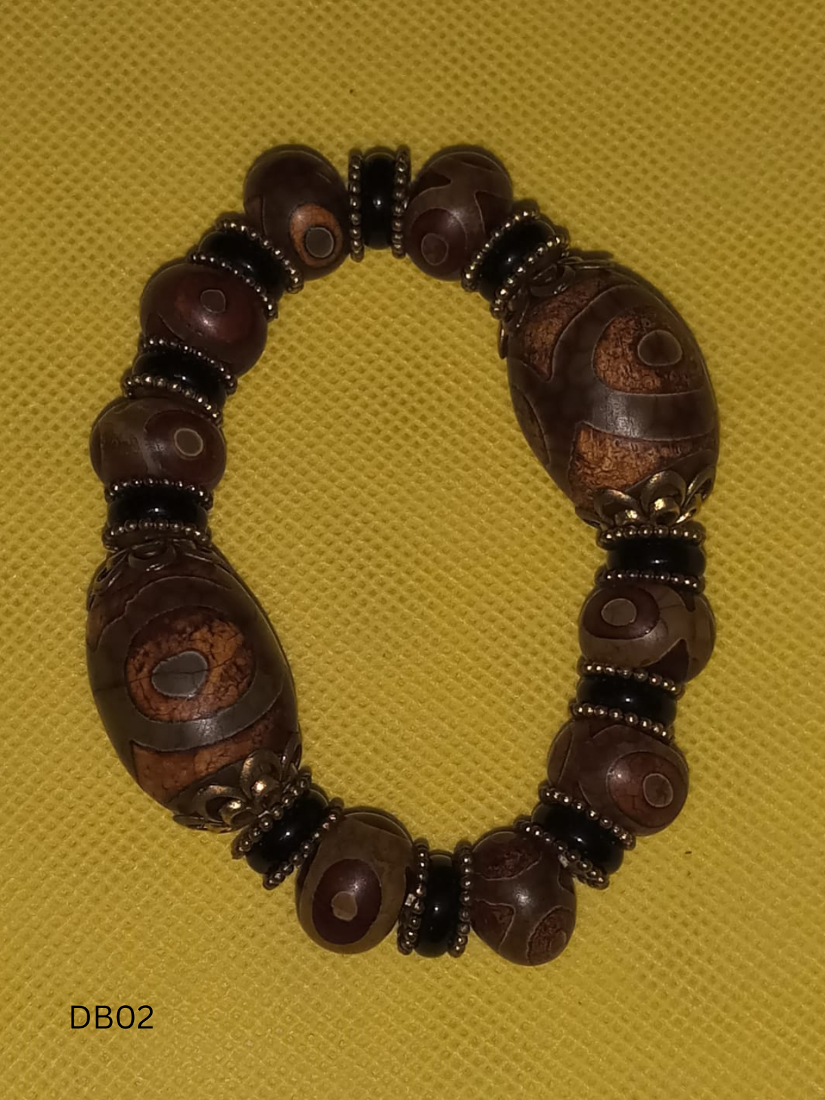 Authentic Natural Tibetan Dzi Bead Bracelet DB02