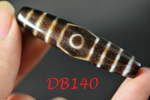 Authentic Natural Tibetan Dzi 3 Eyed Bead DB140