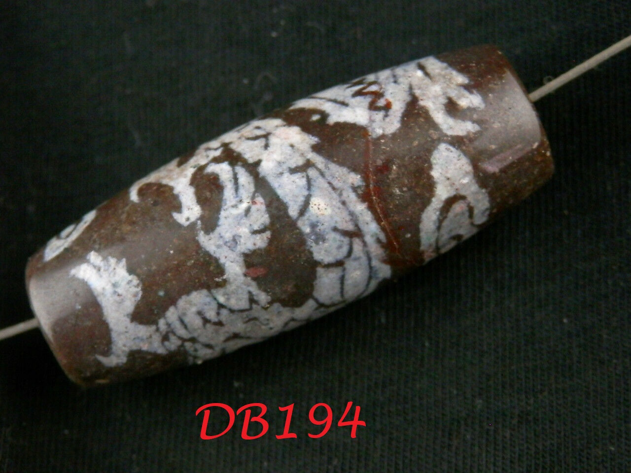 Authentic Natural Tibetan Old Dzi Dragon Bead