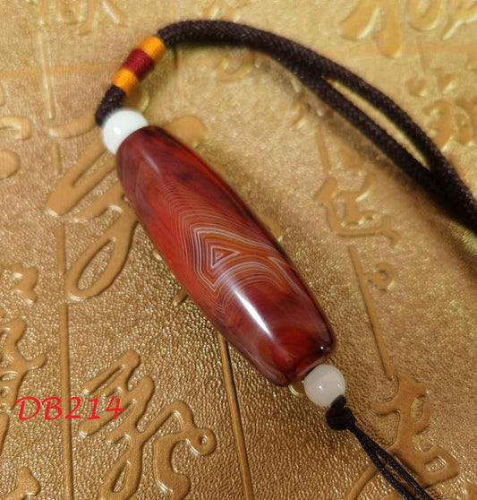 Authentic Natural Tibet old cinnabar Tibetan style tencel pendant