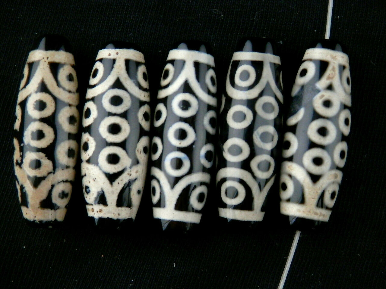 5Pcs Authentic Natural Tibetan Dzi 21Eyed Beads DB217 – cherrygemssg