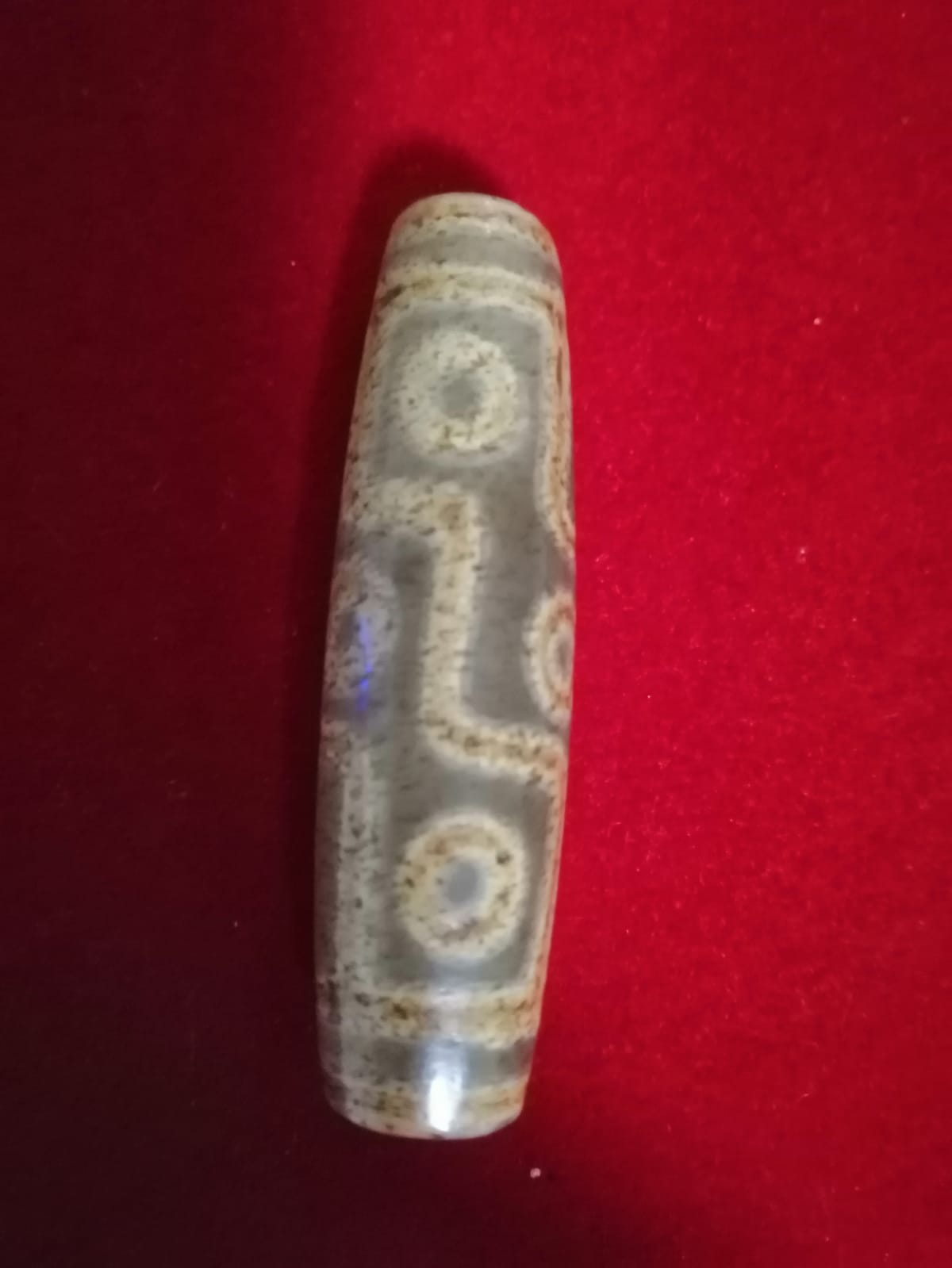 Authentic Natural Tibetan Dzi 9 Eyed Bead DB220