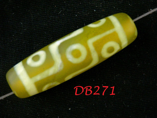 Authentic Natural Tibetan Dzi 9 Eyed Bead DB271