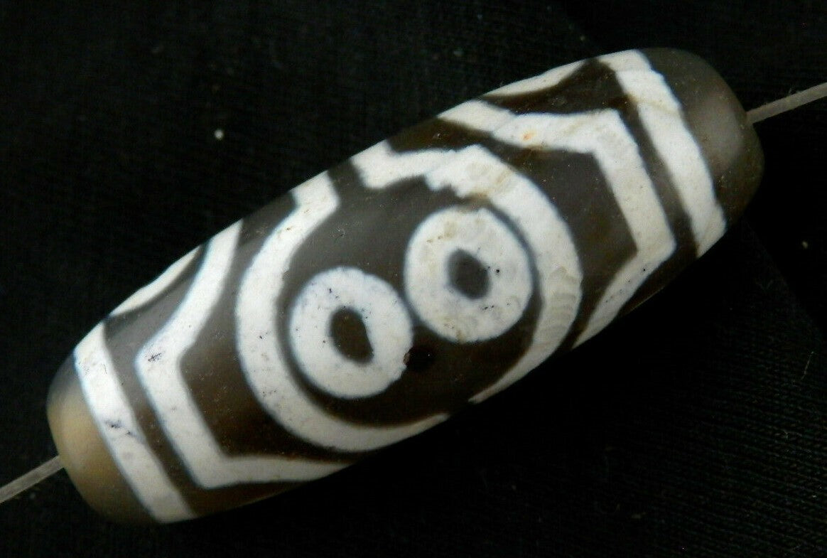 Authentic Natural Tibetan Dzi 8Eyed Bead