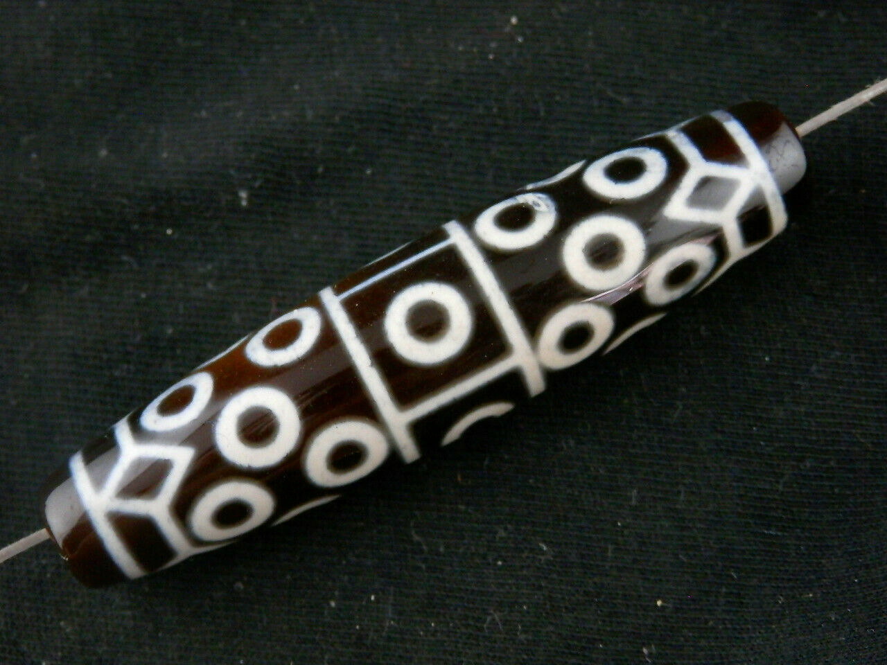 Authentic Natural Tibetan Dzi 28Eyed Bead DB280