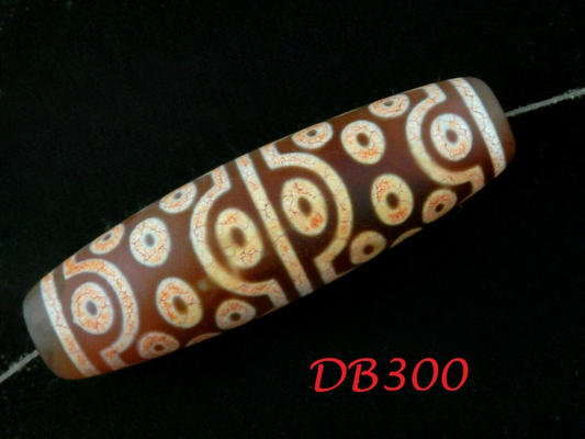 Natural Authentic Tibetan Dragon Vein Dzi 36 Eyed Bead DB300