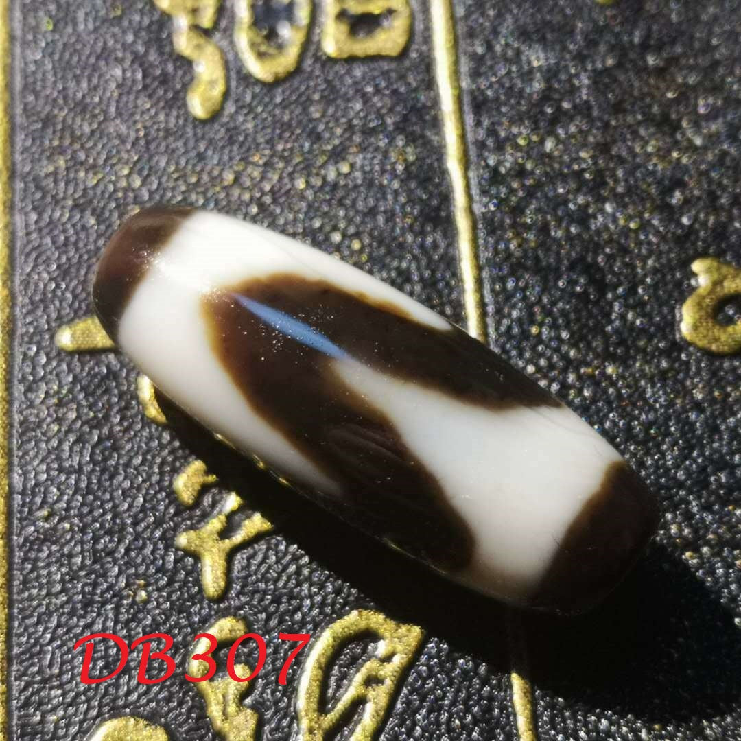 Natural Authentic Tibetan tiger teeth  dZi Bead