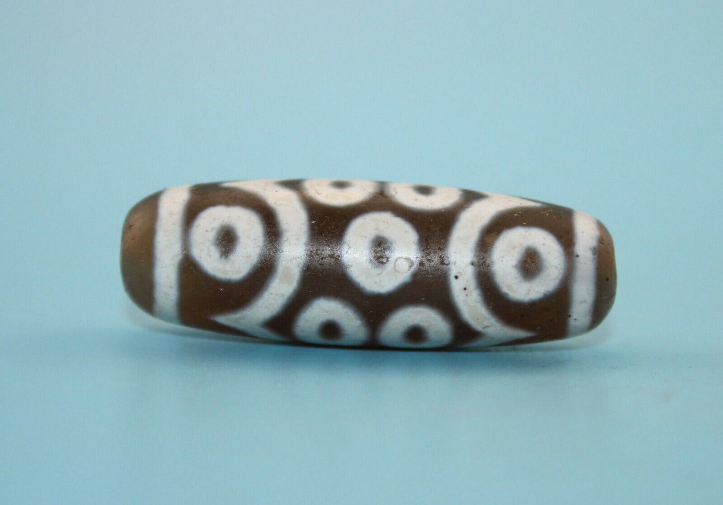 Natural Authentic Dzi old 15 eyes Bead from Tibet DB313