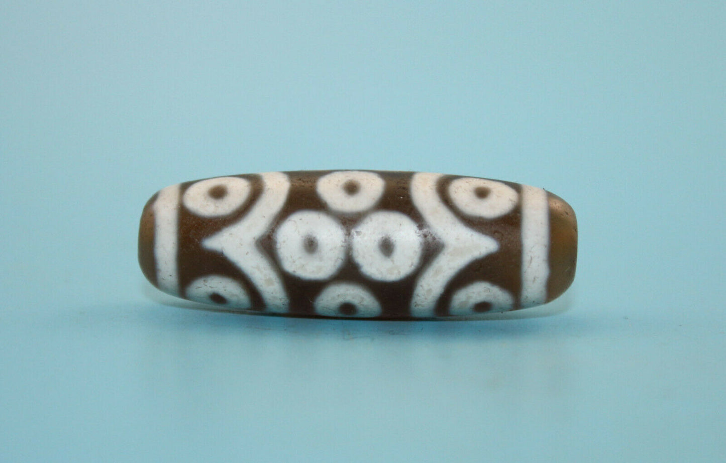 Natural Authentic Dzi old 15 eyes Bead from Tibet DB313