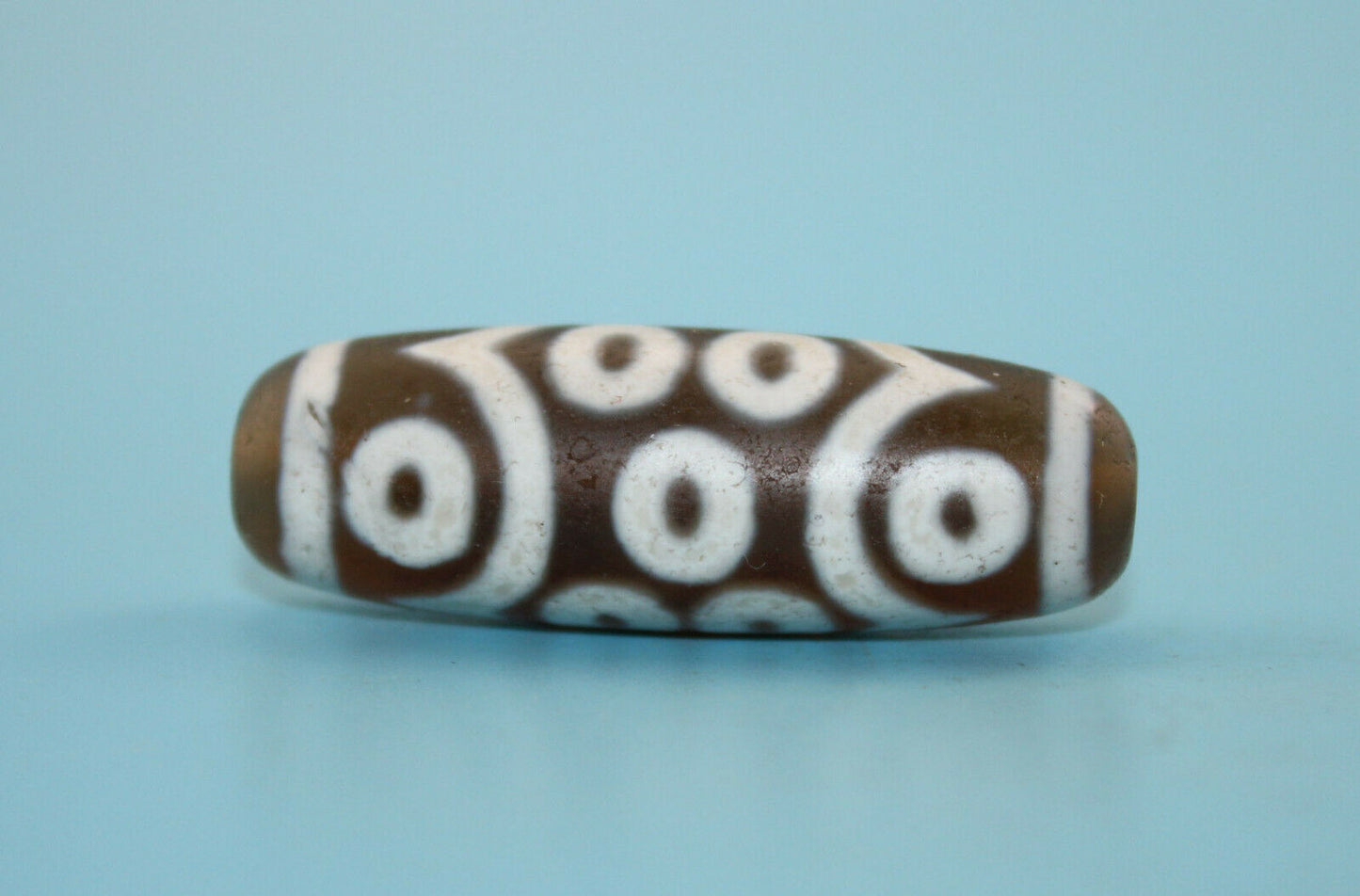 Natural Authentic Dzi old 15 eyes Bead from Tibet DB313