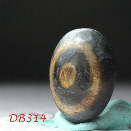 Natural Authentic Tibetan Dzi Bead Eyed Pendant from Tibet