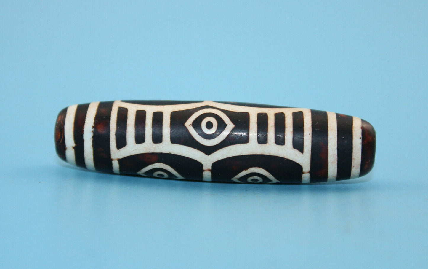 Authentic Natural Tibetan Dzi 6 Eyed Bead DB315