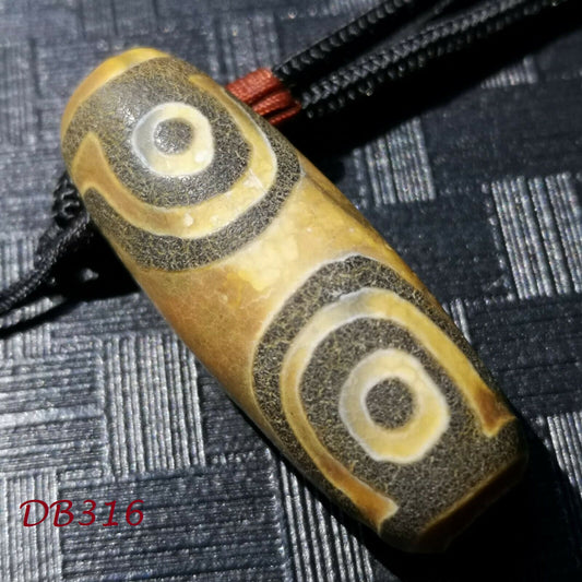 Authentic Natural Tibetan Dzi 4 Eyed Bead DB316