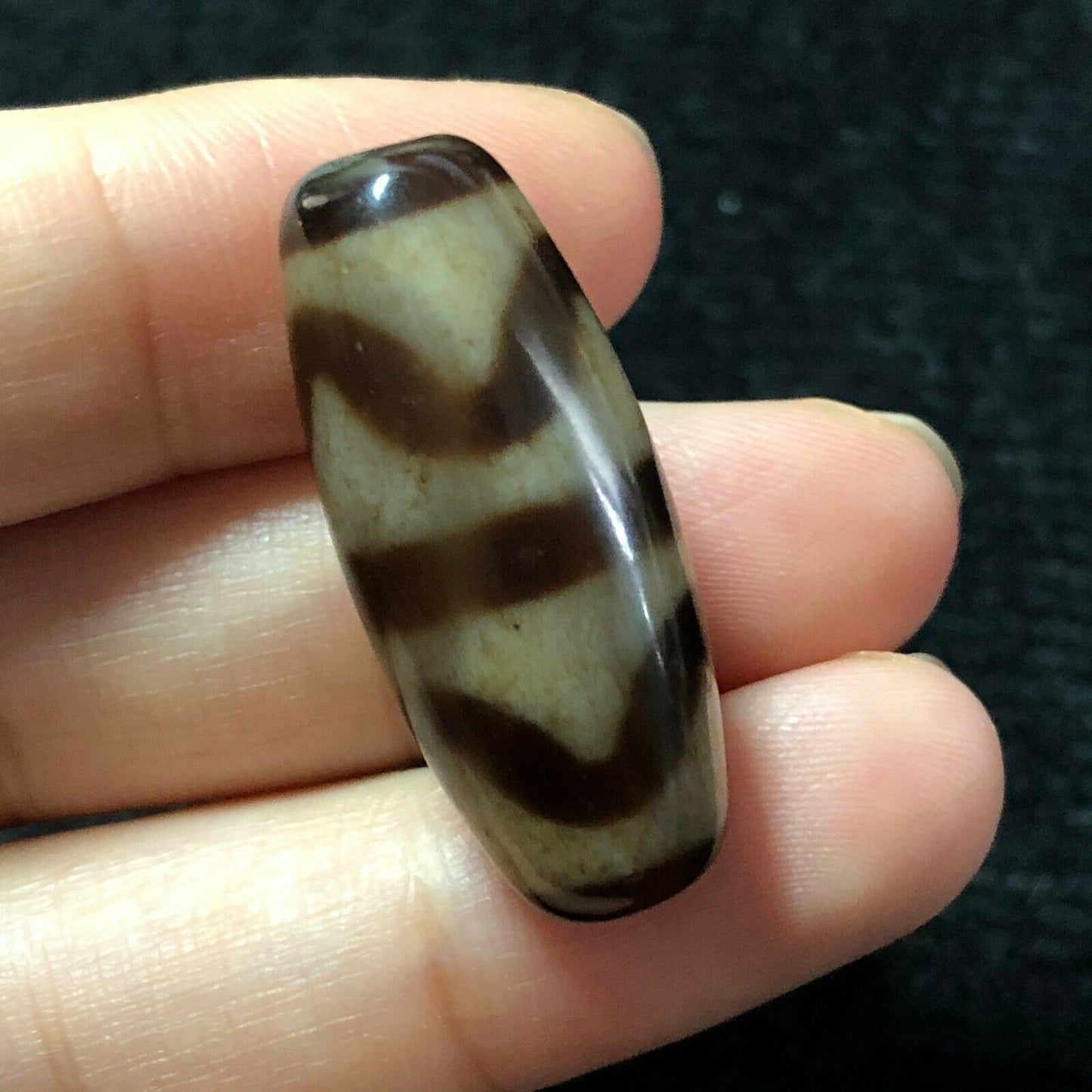 Natural Authentic Old Tibetan Dzi Bead