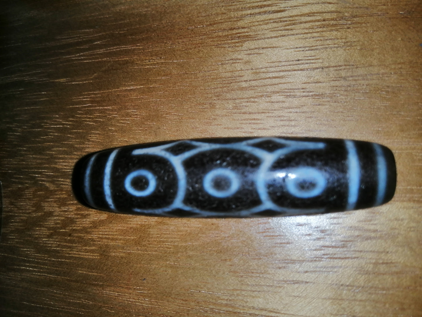 Authentic Natural Tibetan Dzi 9 Eyed Bead DB49