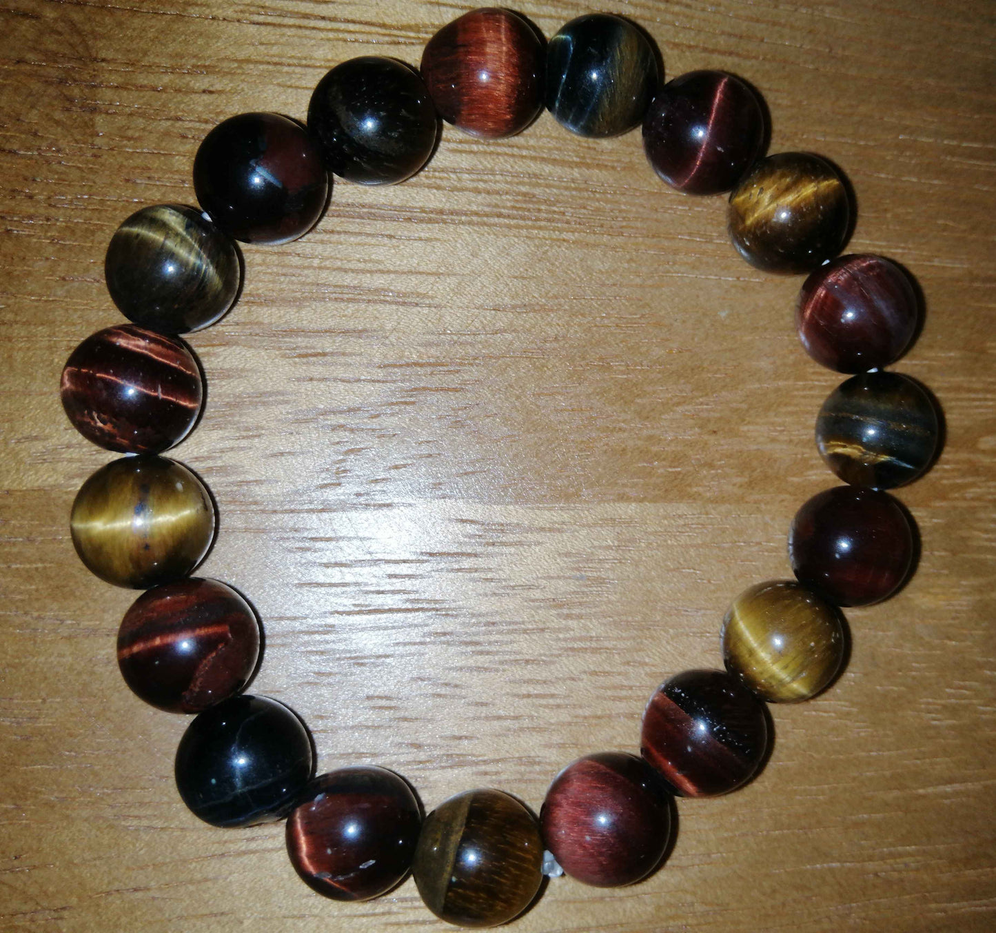 NATURAL MIXED TIGER EYE BRACELET GB19