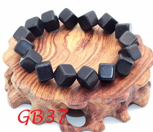 NATURAL BLACK ONYX BRACELET (10.5MM)