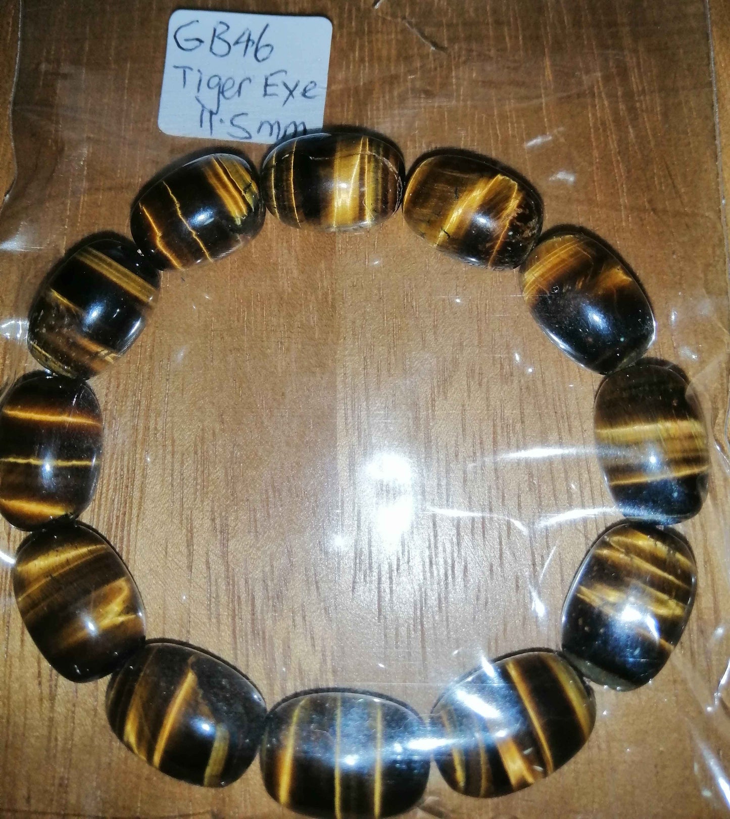 NATURAL TIGER EYE  BARREL SHAPE