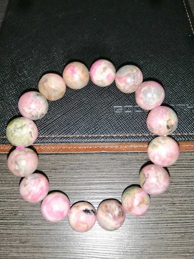 NATURAL RHODOCROSITE BRACELET