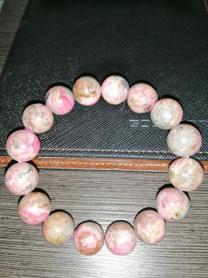 NATURAL RHODOCROSITE BRACELET