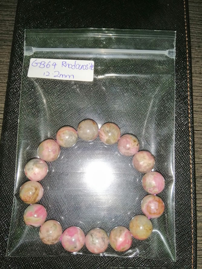 NATURAL RHODOCROSITE BRACELET