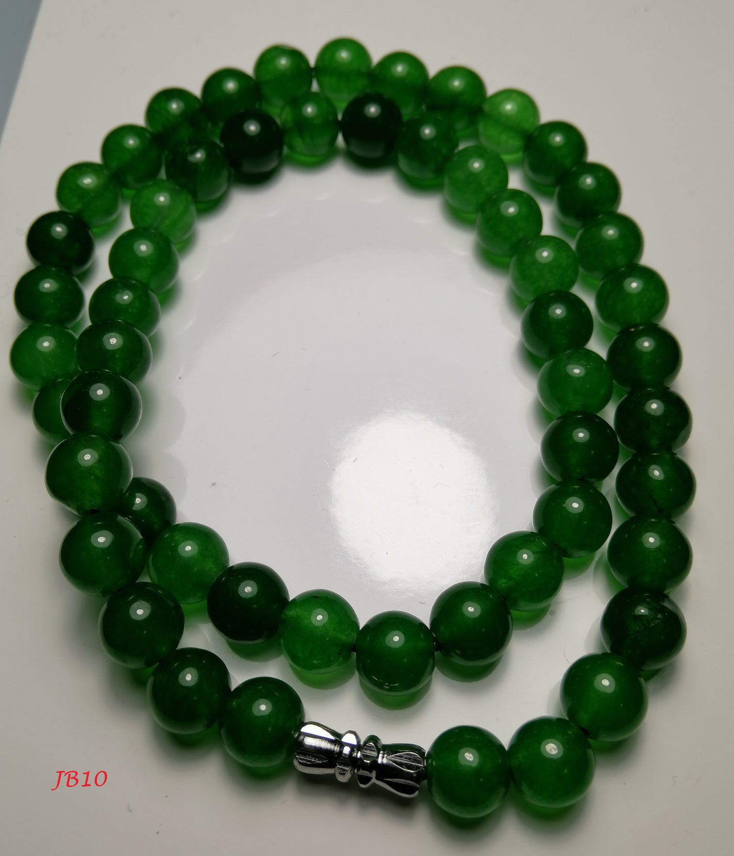 NATURAL JADE NECKLACE (8MM)