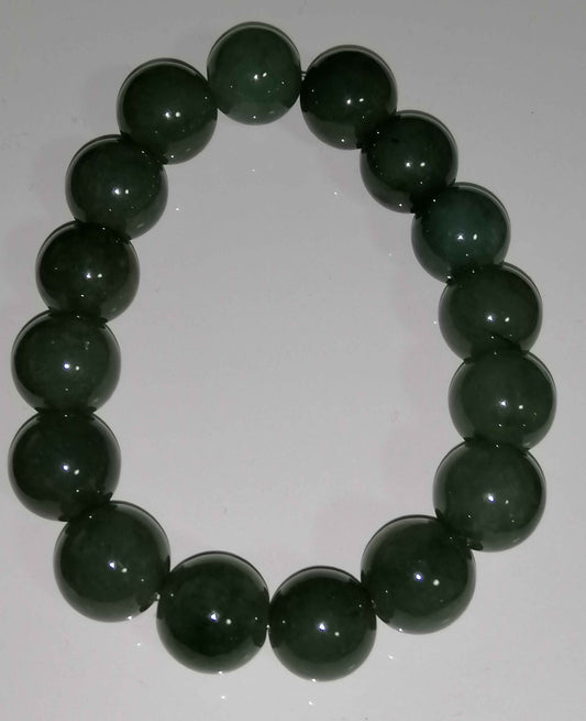 NATURAL JADE BRACELET (14mm) JB39