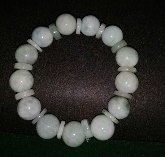 NATURAL JADE BRACELET (14mm) JB81