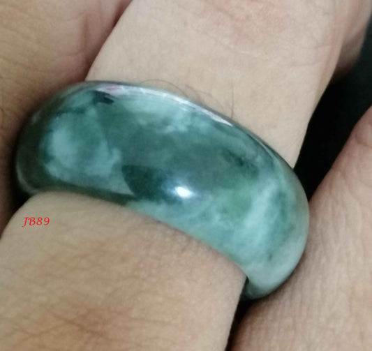 NATURAL JADE MEN RING (size 10mm)