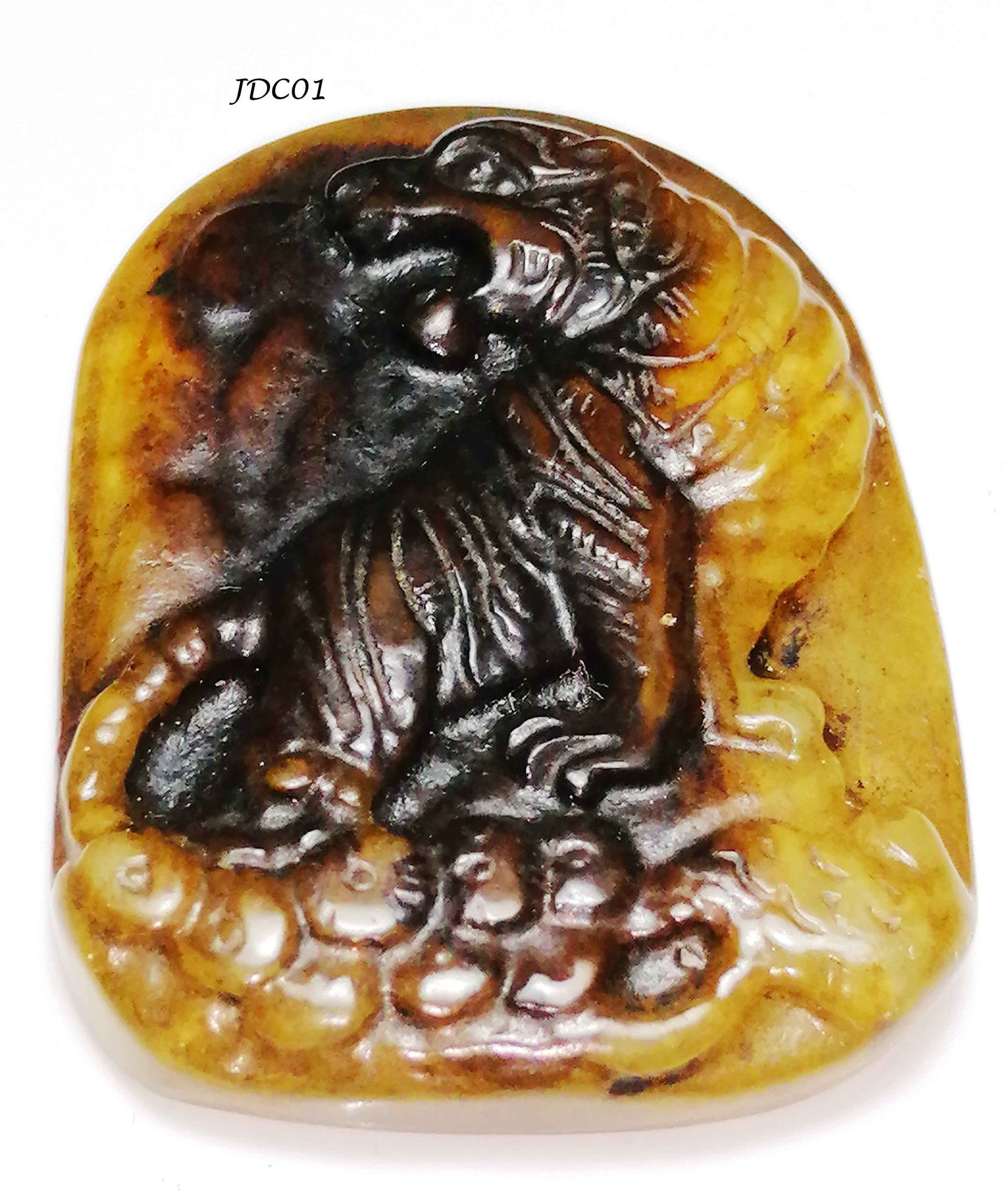 NATURAL CARVED JADE (tiger)