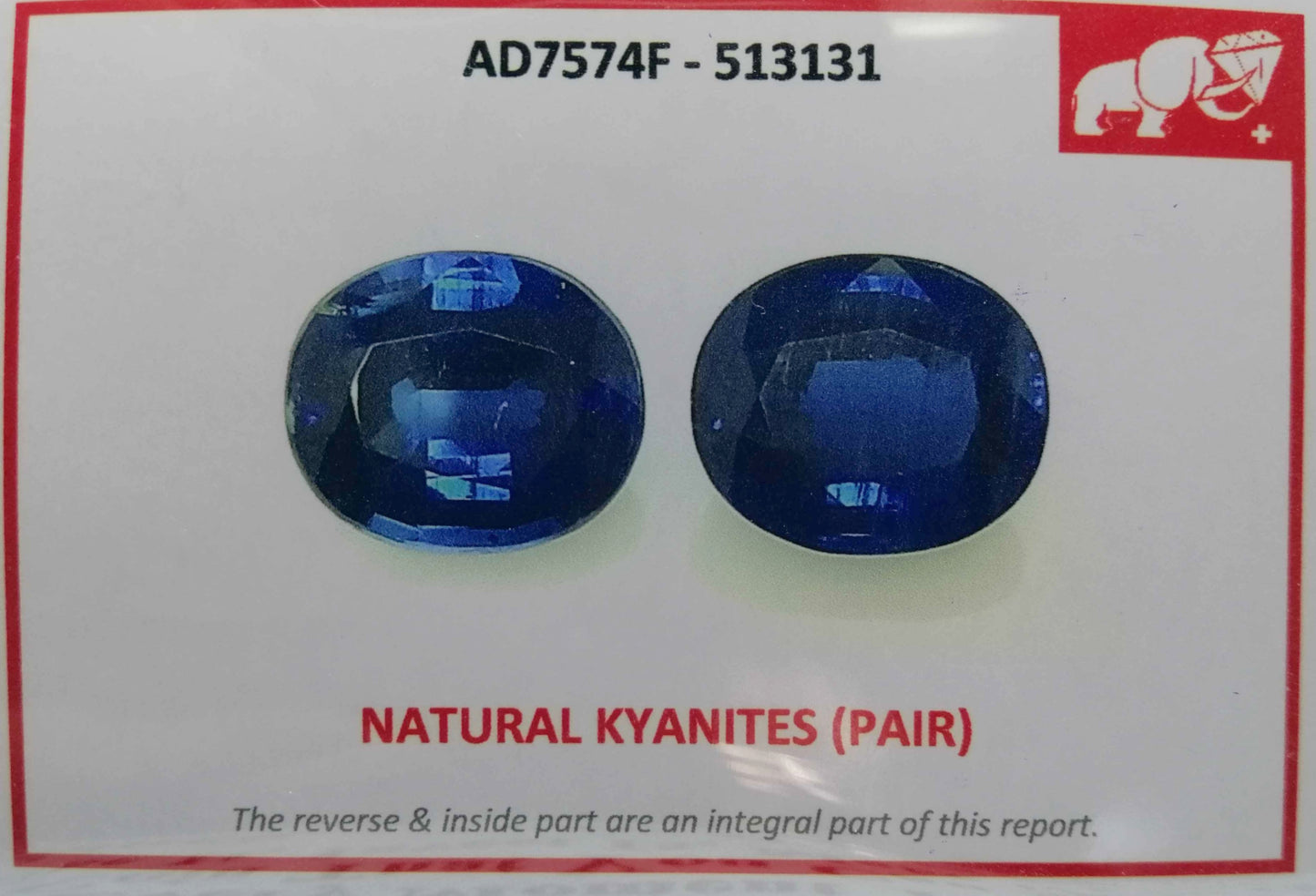 Natural Swiss Lab Certified 7.23cts Top Quality Natural Pair Kyanites KY02 (24)