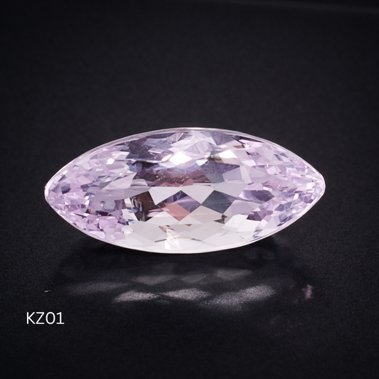 Soft Blush Marquise Kunzite – Precision Cut Lavender KZ01 8.40cts