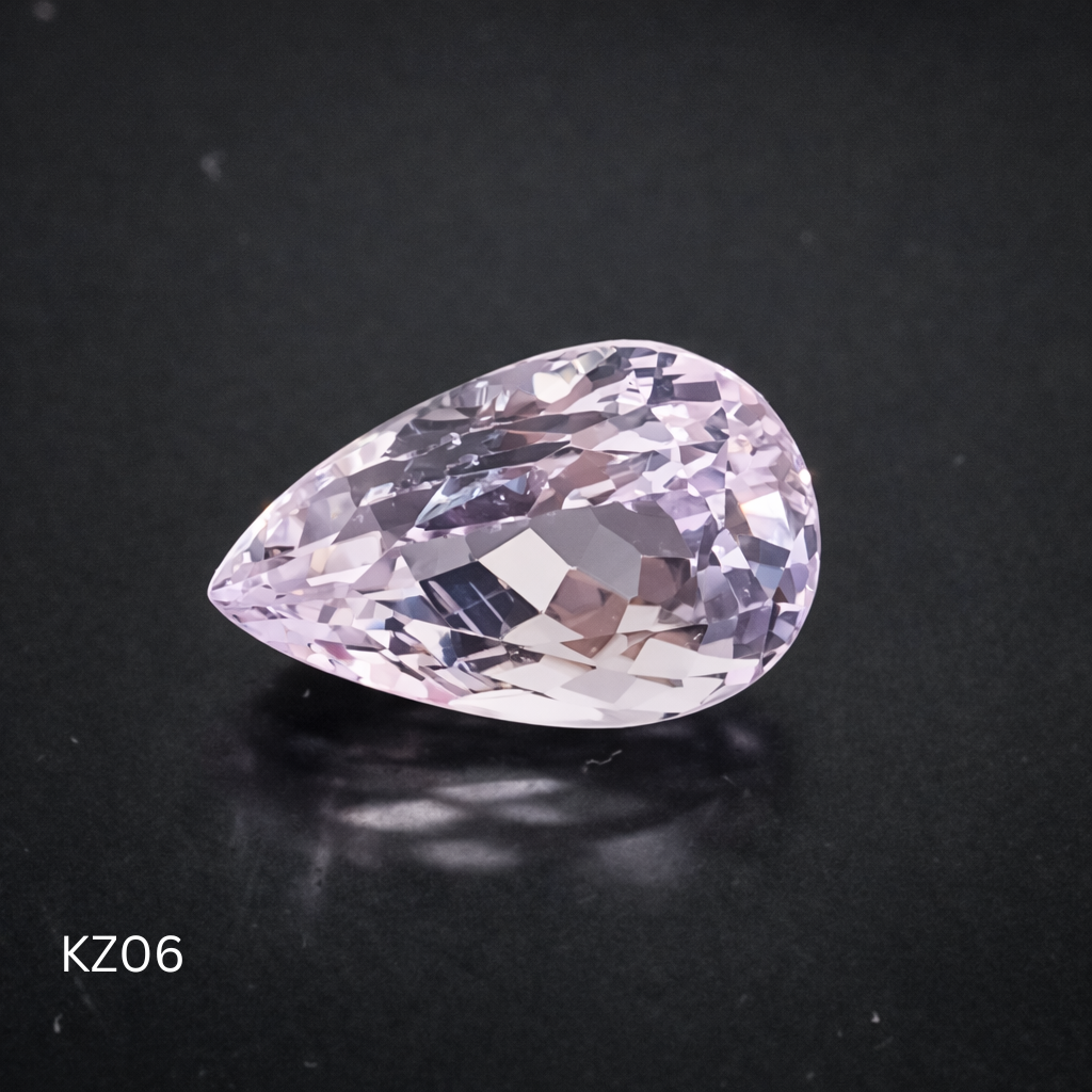Elegant Pear-Cut Kunzite Gemstone 8.65cts  KZ06 (26)