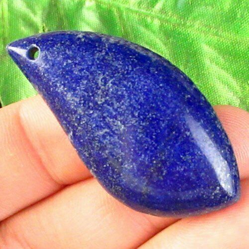 Natural Lapis Lazuli Leaf Pendant Bead L06