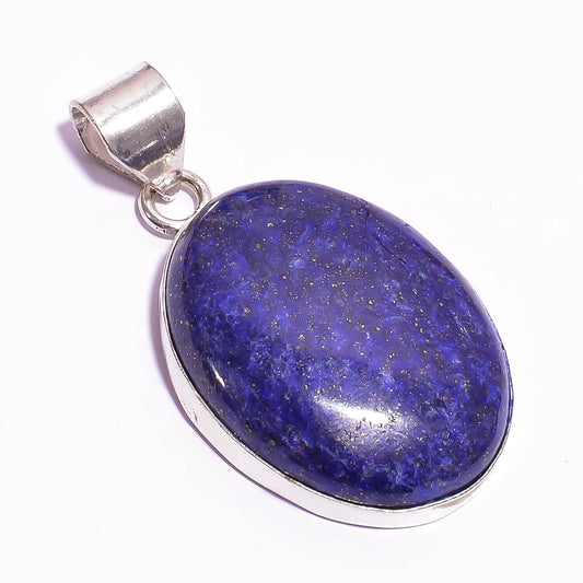 Natural Lapis Lazuli Gemstone Ethnic Style Handmade Jewelry Pendant L09