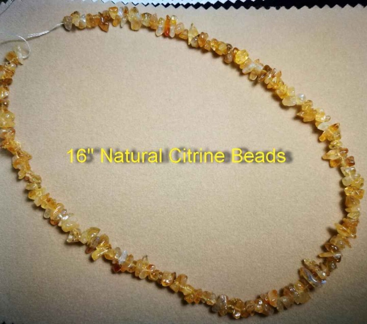 NATURAL CITRINE BEADS