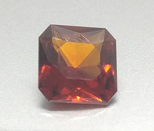 Swiss Lab Certified 4.66ct Natural Orange Color Hessonite Octagon Shape Gemstone