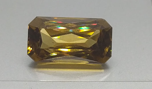 Swiss Lab Certified 18.34ct Yellow Natural Zircon Octagon Shape Gemstone