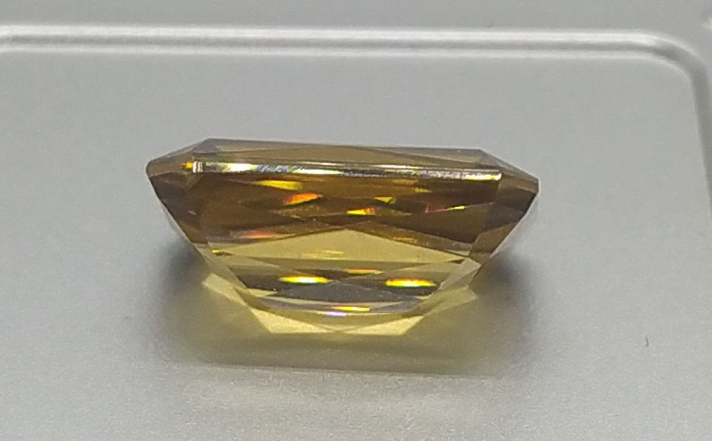 Swiss Lab Certified 18.34ct Yellow Natural Zircon Octagon Shape Gemstone