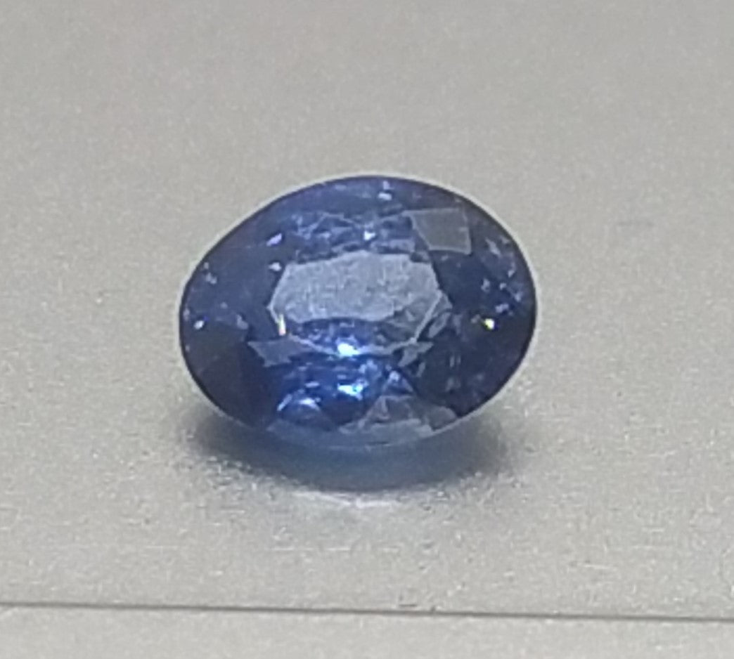 Swiss Lab Certified Natural Blue Sapphire 1.07ct Oval Shape Gemstone