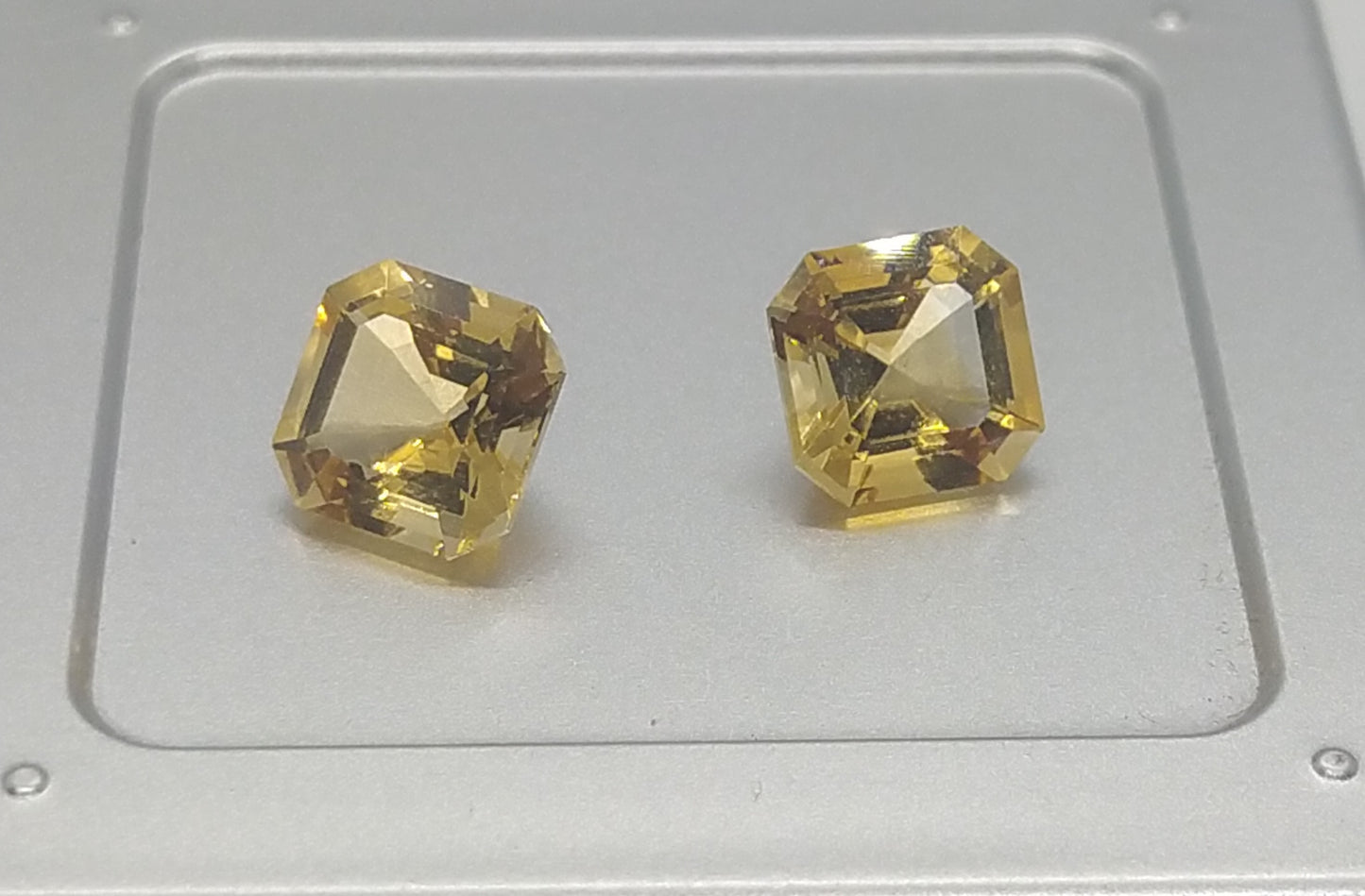 Natural Certified Pair Citrine: Honeyed Jewel 3.25 & 3.08cts- NA26 (24)